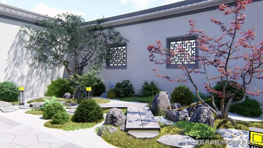 500平圆形园林景观设计